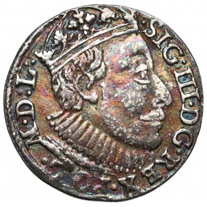 Zygmunt III Waza, Trojak Olkusz 1588 - duża głowa króla (R3)