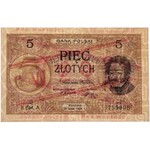 WZÓR 5 złotych 1924 - II EM. A - PMG 64