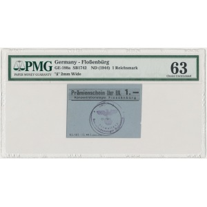 Flossenbürg Concentration Camp, Premium token 1 RM - PMG 63