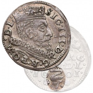 Zygmunt III Waza, Trojak Wilno 1601 - Łabędź nad V
