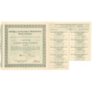 Spółka Zamojska Przemysłu Drzewnego, Em.1, 1x 1.000 mkp 1921