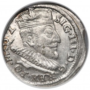 Zygmunt III Waza, Trojak Wilno 1592 - SIG.III - ładny