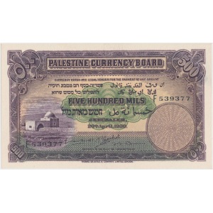 Palestine 500 mils 1939