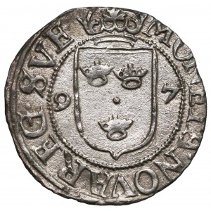 Zygmunt III Waza, 1/2 öre Sztokholm 1597 (R3)