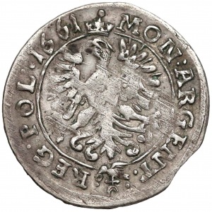 Jan II Kazimierz, 3 krajcary Opole 1661 - rzadkie