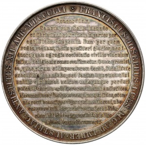 Austria, Franciszek Józef, Medal Podpisanie Konkordatu, Wiedeń 1856 (Radnitzky) 