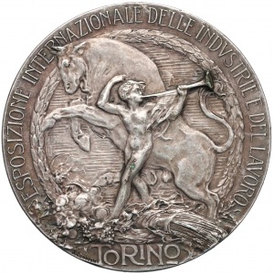 Włochy, Medal Międzynarodowa Wystawa Przemysłu i Pracy Turyn 1911 (Johnson)