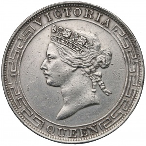 Hong Kong, Queen Victoria, 1 dollar 1866