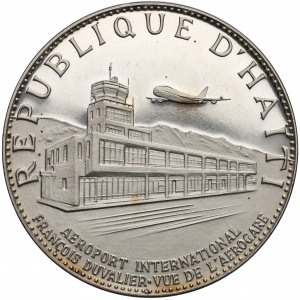 Haiti, 25 Gourdes 1971 - Duvalier Flughafen