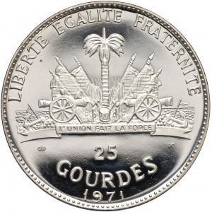 Haiti, 25 gourdes 1971 - Lotnisko Duvalier