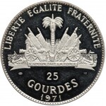 Haiti, 25 Gourdes 1971 - Duvalier Flughafen