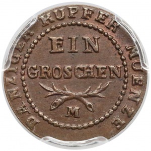 Wolne Miasto Gdańsk, Grosz 1809-M - PCGS MS63 BN