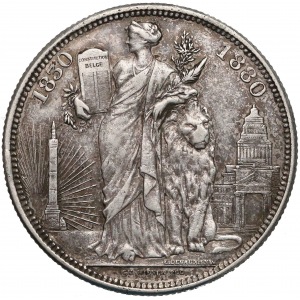 Belgien, Leopold II., 5 Francs 1880 - 50 Jahrestag der Unabhängigkeit