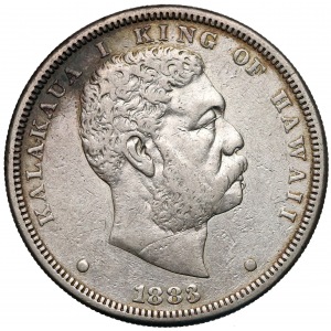 Hawaii, Kalākaua 1 dollar 1883