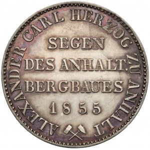 Niemcy, Anhalt-Bernburg, Talar 1855-A