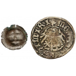 Casimir IV Jagiellon, Bracteate Toruń & Półgrosz Cracow (2pcs)