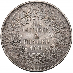 Niemcy, Baden, 2 talary = 3 i 1/2 gunden 1841