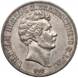 Niemcy, Braunschweig, 2 talary = 3 i 1/2 guldena 1848 CvC