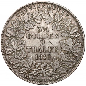 Niemcy, Bayern, 2 talary = 3 i 1/2 guldena 1840