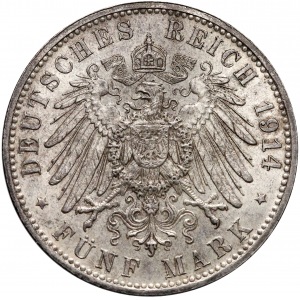 Niemcy, Bayern, 5 marek 1914-D