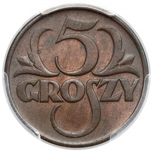 5 groszy 1928 - PCGS MS63 BN