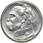 Piłsudski 2 złote 1936 - rzadkie - PCGS AU Det.