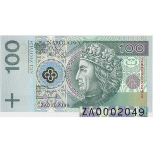 100 zł 1994 - ZA 0002049 - seria zastępcza