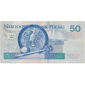 DESTRUKT 50 złotych 1994 - brak numeracji