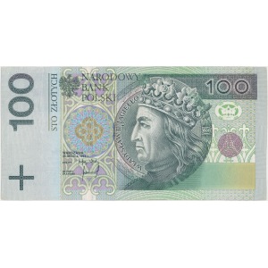 DESTRUKT 100 złotych 1994 - brak numeracji