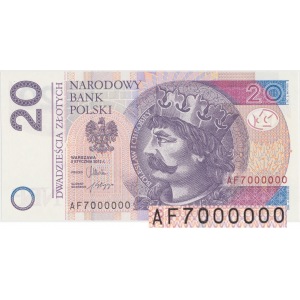 20 zł 2012 AF - 7000000