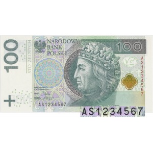 100 zł 2012 AS - 1234567