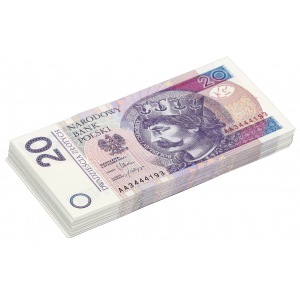 PAKIET 20 złotych 2012 - AA (100szt) - wybierane stany zachowania