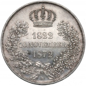 Niemcy, Sachsen, 2 talary 1872-B - Złote Gody