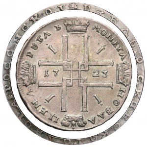 Russia, Peter I, Rouble 1723