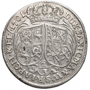 August II Mocny, 2/3 talara (Gulden) 1701 ILH