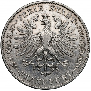 Niemcy, Frankfurt, 2 talary = 3 i 1/2 guldena 1843