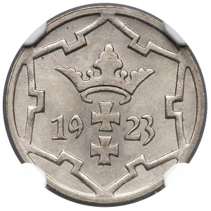 Wolne Miasto Gdańsk, 5 fenigów 1923 - NGC MS65