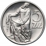 Rybak 5 złotych 1958 - wąska 8