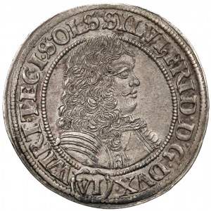 Sylwiusz Fryderyk, 6 krajcarów Oleśnica 1674 SP