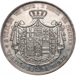 Niemcy, Hessen-Kassel, 2 talary = 3 i 1/2 guldena 1854