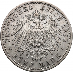 Niemcy, Hessen-Darmstadt, 5 marek 1898-A