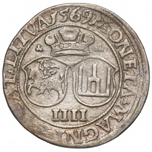Sigismund II Augustus, Czworak (4 grosz) Vilnius 1569