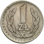 Destrukt (niecentryczne bicie) 1 złoty 1949 CuNi - rzadki