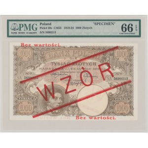 WZÓR 1.000 złotych 1919 - PMG 66 EPQ
