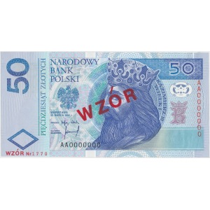50 zł 1994 AA 0000000 - WZÓR Nr 1770