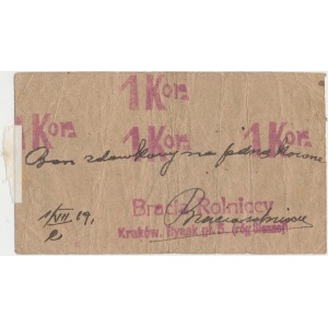 Kraków, Bracia Rolniccy 1 kr 1919 