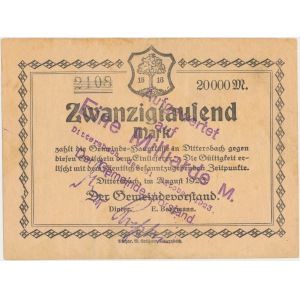 Wałbrzych-Podgórze (Dittersbach), 1 mld mk PRZEDRUK na 20.000 mk 1923