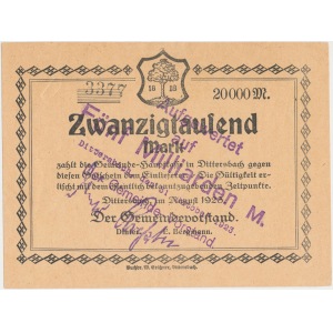 Wałbrzych-Podgórze (Dittersbach), 5 mld mk PRZEDRUK na 20.000 mk 1923