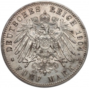 Niemcy, Mecklenburg-Schwerin, 5 marek 1904-A - zaślubinowe