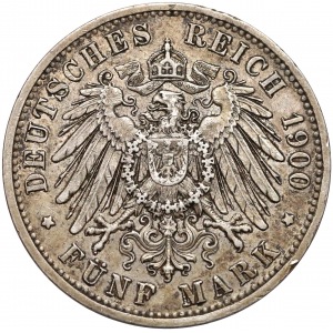 Niemcy, Oldenburg, 5 marek 1900-A - rzadkie